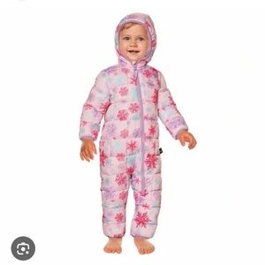 NWT Spyder Pink Snowsuit One Piece Cozy